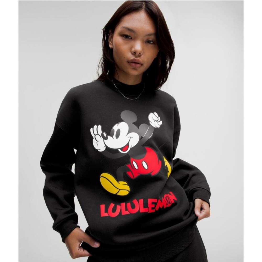 lululemon athletica Black Mickey Mouse Crewneck Sweater - Picture 4 of 5